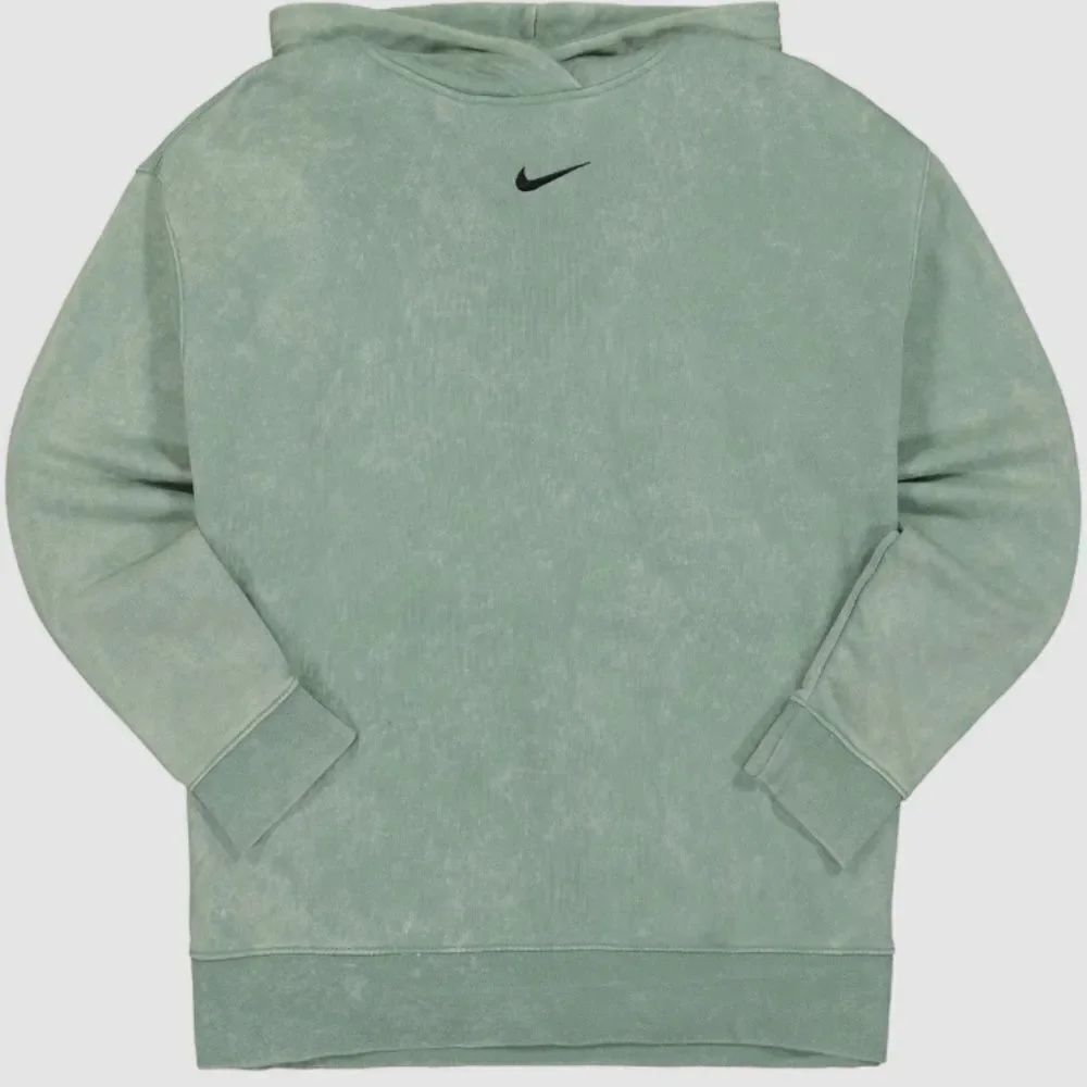Nike Sportswear Essentials Hoodie M Jade Green Center Swoosh